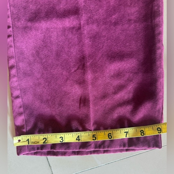 Alfred Dunner Women's Plus Idea Velour Pants Red Size 10 - Picture 9 of 16